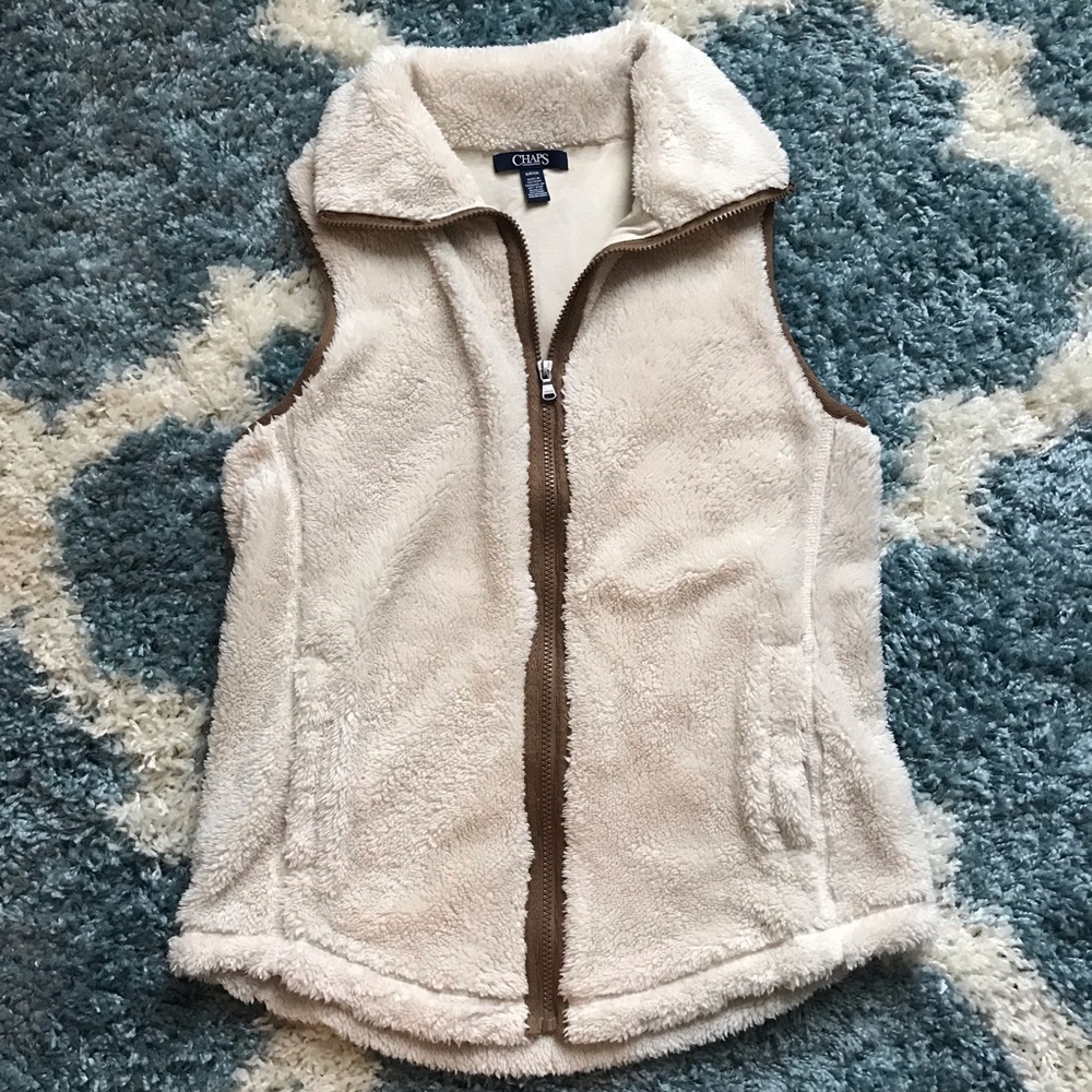 Chaps Sherpa Vest Small